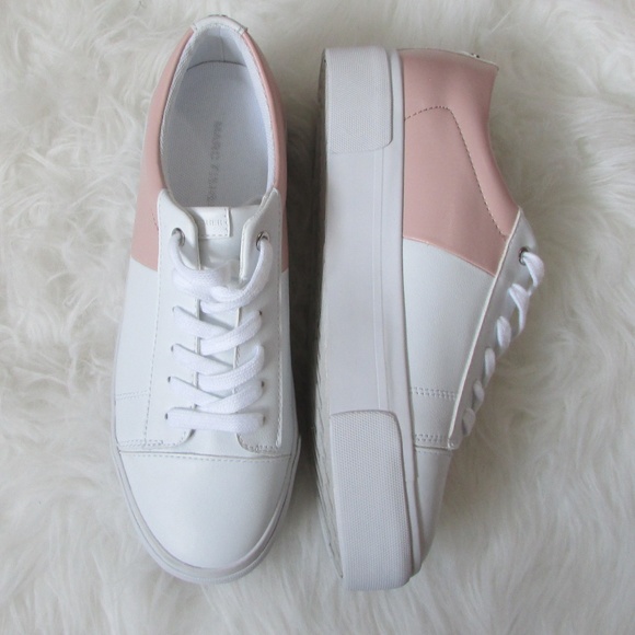 Marc Fisher Shoes - New Marc Fisher Pink & White Platform Sneakers 7.5
